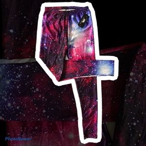 Lotus Leggings Galaxy Print